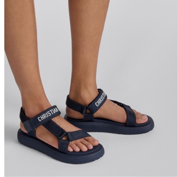Dior technical ribbo navy Sandals - Picture 1 of 6